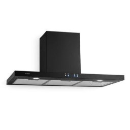 Klarstein - Limelight Hotte murale aspirante 90cm 600 m³/h classe a++ - noir - Noir