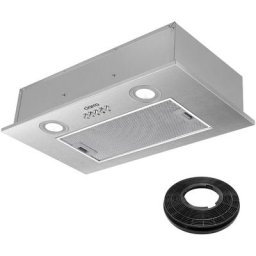Ciarra - Groupe Filtrant 52cm 300 m3/h Filtre a Charbon evacuation Eclariage Led - Inox - 913ASS52