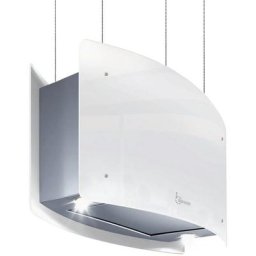 Hotte suspendue - ideal blanche/acier 70x35 cm. 800 m3/h - blanche