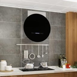 Hotte murale avec écran tactile lcd et capteur 756 m³ / h led - Argent - Électroménager de cuisine