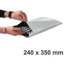 Lot de 50 Enveloppes plastiques blanches opaques FB03 - 240x350 mm
