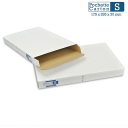 Enveloppebulle - Lot de 100 Boîtes Pochettes Carton s - hauteur 3cm - format 175x285 mm