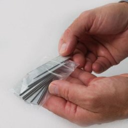 Lot de 500 Sachets plastiques à fermeture zip 60x80mm standard 50µ