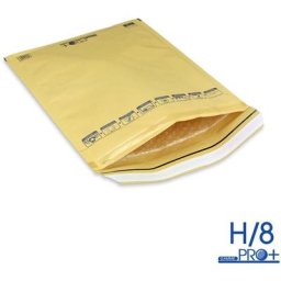 Lot de 200 Enveloppes à bulles pro marron H/8 format 260x360 mm