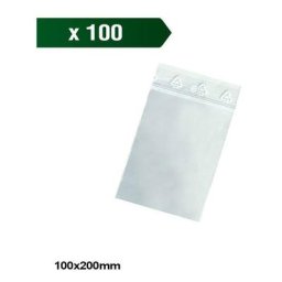 Boite de 100 sachet zip 100x200mm - 50µ