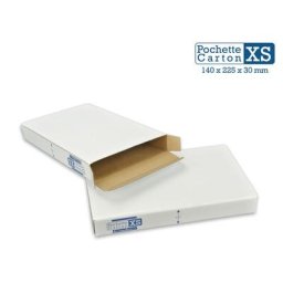 Enveloppebulle - Lot de 500 Boîtes Pochettes Carton xs - hauteur 3cm - format 140x225 mm