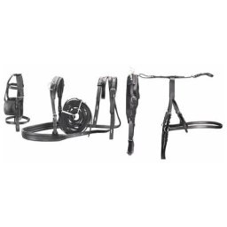 Harnais complet pour attelage de PONY en cuir
