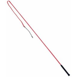 Demi-fouet noir: Demi-fouet avec manche en caoutchouc de 115 cm