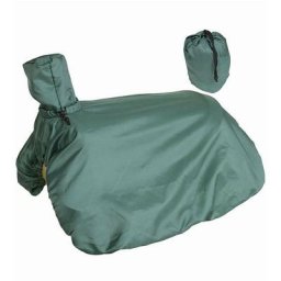 Unique, Vert 07: Housse de selle western en nylon déperlant, pliable sur elle-même dans un sac