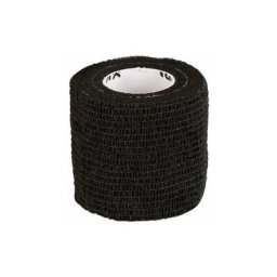 Bandage Equilastic noir autocollant autoadhésif bande cohésive largeur 50mm longueur 4,5m Premier