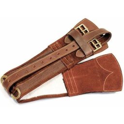 34, Marron: Sangle australienne en tapis de selle avec boucles en laiton et garniture en cuir