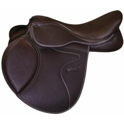 Selle 16 marron: Gagnant Selle en cuir synthétique Close Contact avec pagaie carrée