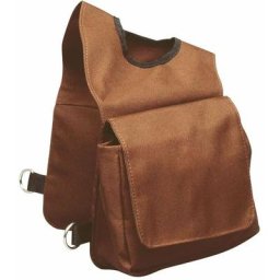 Bisaccia brun: Sacoche avant imperméable pour selle western