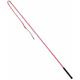 Demi-fouet brun: Demi-fouet avec manche en caoutchouc de 115 cm