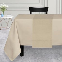 Soleil D'ocre - Chemin de table 40x160 cm venise beige, par Ecru