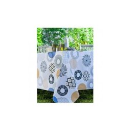 CALITEX Toile cirée rondeguerandebleuo140cm - CALITEX