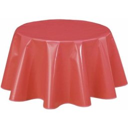 Nappe ronde en toile cirée design uni Joys - Diam. 150 - Orange