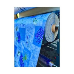 Nappe Bulgomme Imprimée Provençale - Au mètre - 140 x 300 cm - bleu .