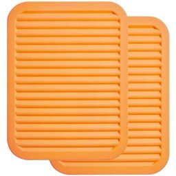 Lot de 2 Dessous de plat en silicone pour casseroles et poêles chaudes ,Résistants à la chaleur en
