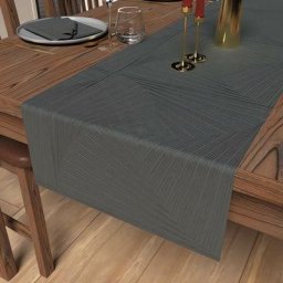 Chemin de table 40x180 cm luxury gris, par Soleil D'ocre Gris