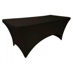 Terre Jardin - Nappe extensible pour table rectangulaire noir - noir