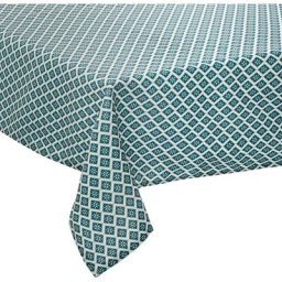 Nappe Anti-tâche Imprimé Tikal Atmosphera créateur d'intérieur - Bleu