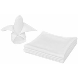 Serviettes de table 100 pcs Blanc 50x50 cm Vidaxl Blanc