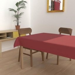 Alix Nappe anti-tâches, Polyester, Rouge, par Soleil D'ocre 160 x 270 cm - Rouge