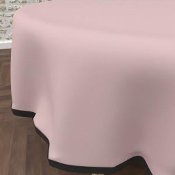 Boheme Nappe Anti-tâches en Microfibre lavée, Vieux rose, par Soleil D'ocre Diametre 180 cm - Rose