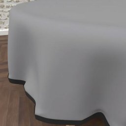 Boheme Nappe Anti-tâches en Microfibre lavée, Gris, par Soleil D'ocre Diametre 180 cm - Gris
