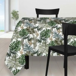 Amazonie Nappe anti-tâches, Polyester, par Soleil D'ocre 140 x 240 cm - Multicolore