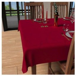 Luxury Nappe Anti-tâches, Polyester, Rouge, par Soleil D'ocre 150 x 250 cm - Rouge
