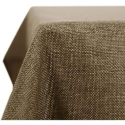 Lot de 1 Nappe Imperméable Anti Tache Rectangulaire Effet Lin pour Table, 130x280 cm, Taupe Clair