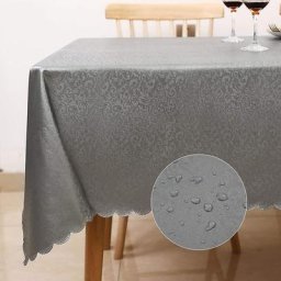 Nappe de Table Rectangulaire Anti Tache 160x160cm Nappe imperméable Nappe de Cuisine Rectangulaire