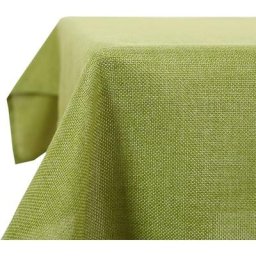 Lot de 1 Nappe Imperméable Anti Tache Rectangulaire Effet Lin pour Table, 137x274 cm, Vert - Vert