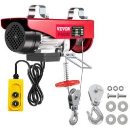 Treuil Electrique PA1200, Palan 220 v, Telecommande avec un Cable de 1,5 m, Qualite du Crochet