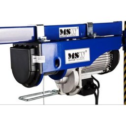 Treuil Palan Électrique Levage à Câble 230V 125 / 250 kg 540W + Télécommande - Bleu