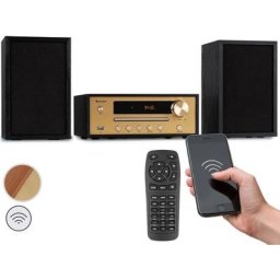 Auna - Chaine Hifi Berklee - Bluetooth - enceintes stéréo - fm MP3 usb - entrée de ligne - Noir