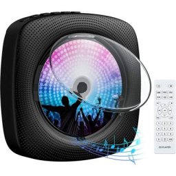 Lecteur cd Bluetooth portable monobloc haut-parleur intégré HiFi avec cache anti-poussière et