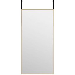 Vidaxl - Miroir de porte Doré 40x80 cm Verre et aluminium Doré