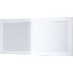 Miroir Lima, miroir mural avec cadre de style moderne - mat, haute brillance - Blanc haute