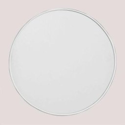 Miroir rond en métal (Ø50 cm) Alnie SKLUM Blanc - Blanc