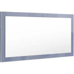 Miroir Lima, miroir mural avec cadre de style moderne - mat, haute brillance - Gris haute brillance