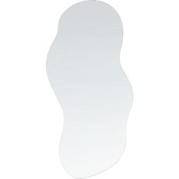 Miroir Mural de Forme Irrégulière Suspendu 33 x 80 cm en Verre Décoratif Auxerre - Argenté