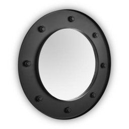 Mirrors And More - Jessy - Miroir décoratif - Noir - ø 60cm - Noir
