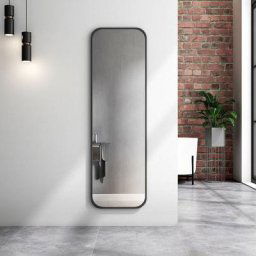Grand Miroir Mural, Miroir sur Pied 120 x 37 cm, Miroir de Sol, Miroir Style Industriel Moderne
