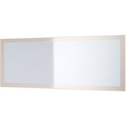 Miroir Lima, miroir mural avec cadre de style moderne - mat, haute brillance - Gris sable haute