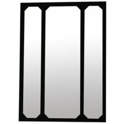 Miroir verrière atelier en métal rectangulaire noir 60 x 83 cm - Bricklane - int - Nero