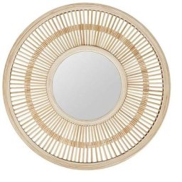 Miroir rond bois Origines naturel - Beige