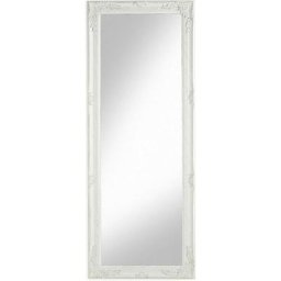 Miroir Mural Cadre rectangulaire en Bois - Blanc - Baroni Home